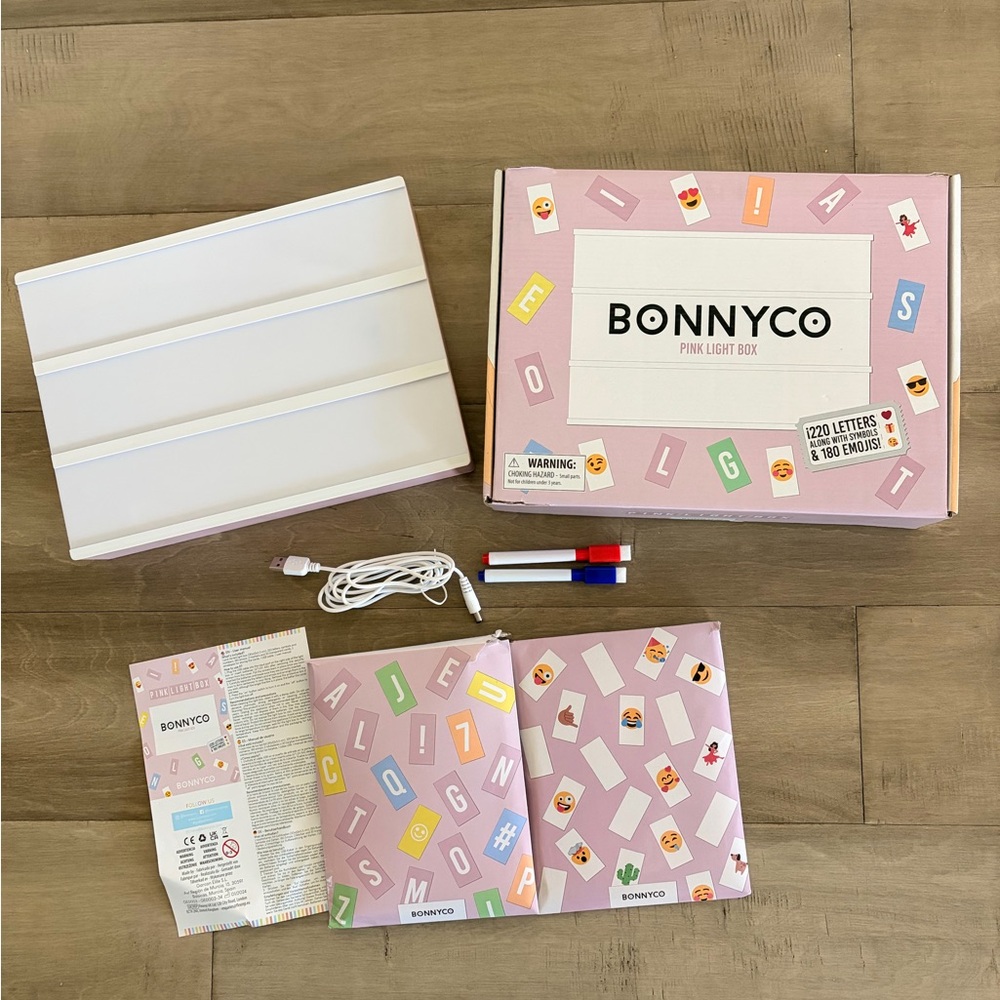 Pink Light Box with Accessories